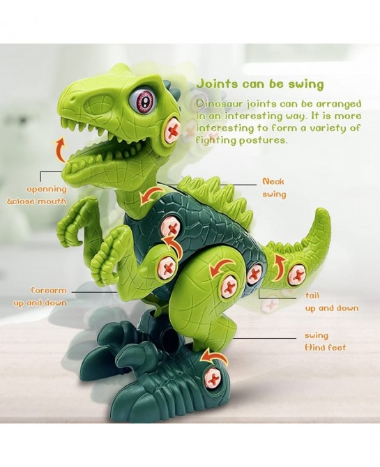 Kids Toys for 3-8 Year Old Boys Take Apart Dinosaur Toys for Kids 3 4 5 6 7 8 STME Learning Educational Building Construction...