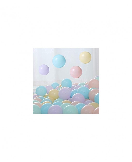 Macaron Multi-Color Ball Pit Ball 50 pcs 2.3 inch Non-Toxic SPA Free Children's Ball Pool Tent Toys Indoor and Outdoor $42.80...
