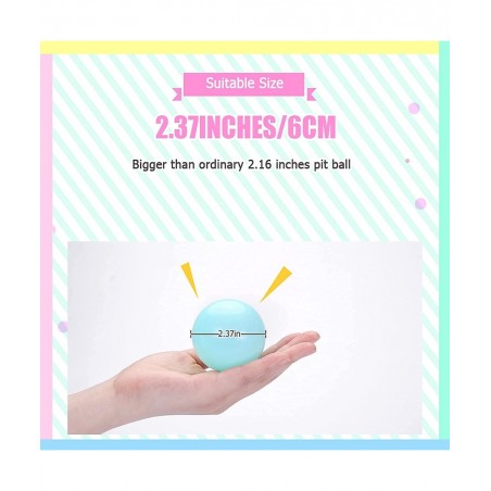 Macaron Multi-Color Ball Pit Ball 50 pcs 2.3 inch Non-Toxic SPA Free Children's Ball Pool Tent Toys Indoor and Outdoor $42.80...
