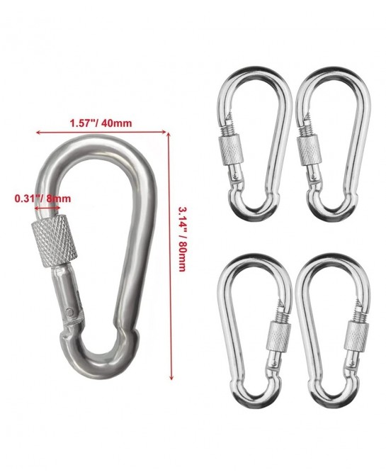 Swing Chains (2) Fully Coated for Swing Set with 4 Free Quick Links Anti-Rust Iron Link Chains Playground Kids Tree Swing Sea...