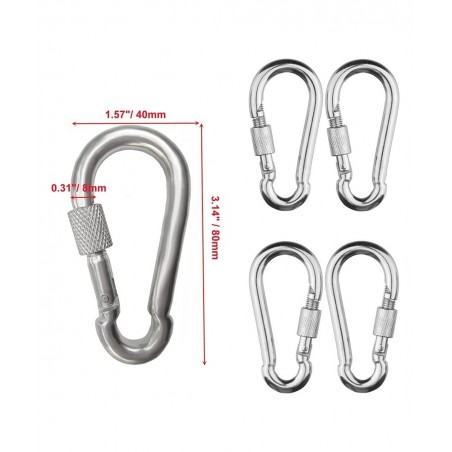 Swing Chains (2) Fully Coated for Swing Set with 4 Free Quick Links Anti-Rust Iron Link Chains Playground Kids Tree Swing Sea...
