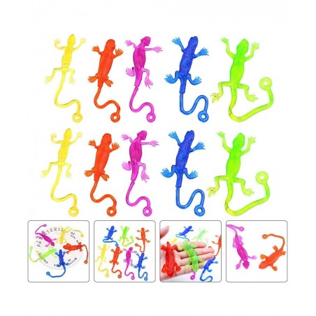 Stretchy Sticky Lizards Toys Elastic Lizard Toys Stretchy Sticky Animal Toys for Party Favors Birthday Gifts Classroom Prizes...