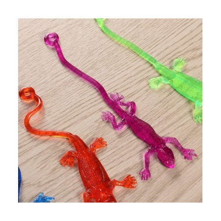 Stretchy Sticky Lizards Toys Elastic Lizard Toys Stretchy Sticky Animal Toys for Party Favors Birthday Gifts Classroom Prizes...