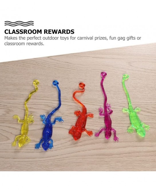 Stretchy Sticky Lizards Toys Elastic Lizard Toys Stretchy Sticky Animal Toys for Party Favors Birthday Gifts Classroom Prizes...