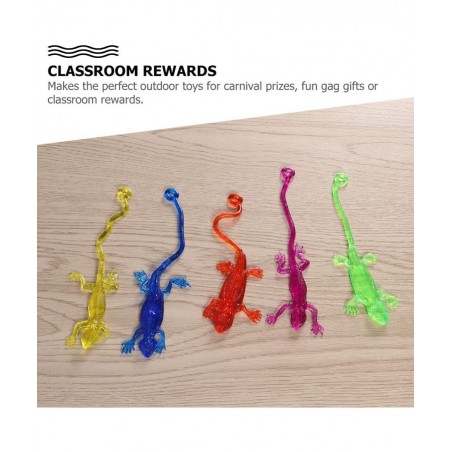 Stretchy Sticky Lizards Toys Elastic Lizard Toys Stretchy Sticky Animal Toys for Party Favors Birthday Gifts Classroom Prizes...