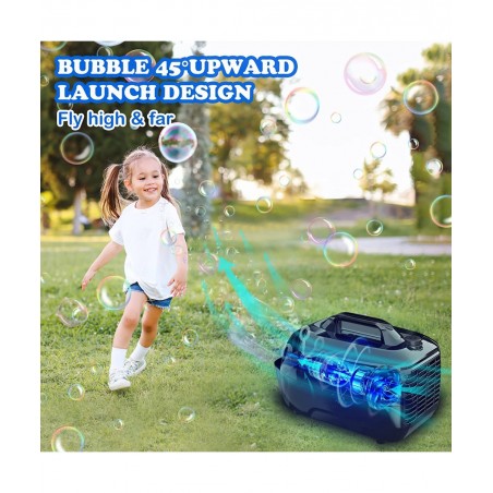 Bubble Machine Automatic Bubble Blower Bubble Machine for Kids Toddlers Portable Bubble Maker with Remote 5000+ Bubbles/Min B...