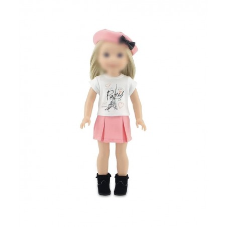 14 Inch Doll Clothes Clothing Accessories | 5 PC Parisian 14" Doll Skirt Gift Set Outfit Including Boots Accessory! | Gift Bo...