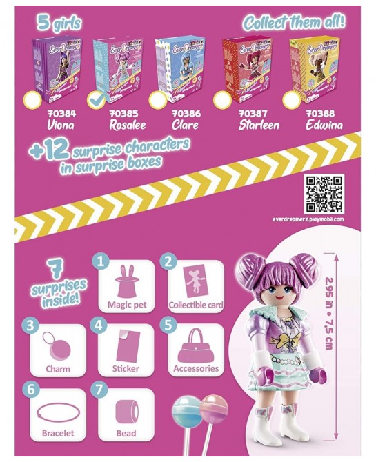 EverDreamerz Rosalee with Candy Charm & 7 Surprises $16.98 Kids' Play People Figures