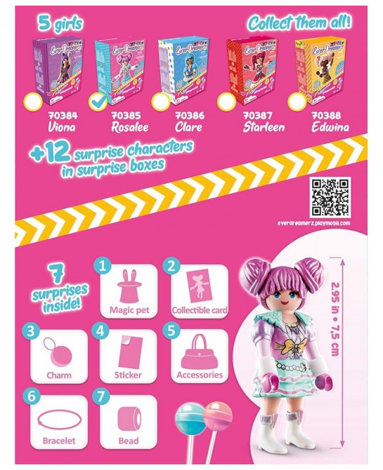 EverDreamerz Rosalee with Candy Charm & 7 Surprises $16.98 Kids' Play People Figures