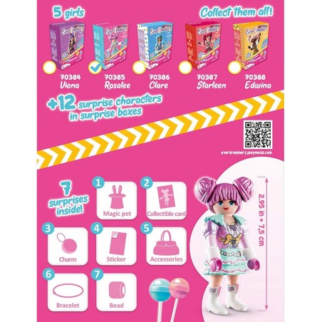 EverDreamerz Rosalee with Candy Charm & 7 Surprises $16.98 Kids' Play People Figures