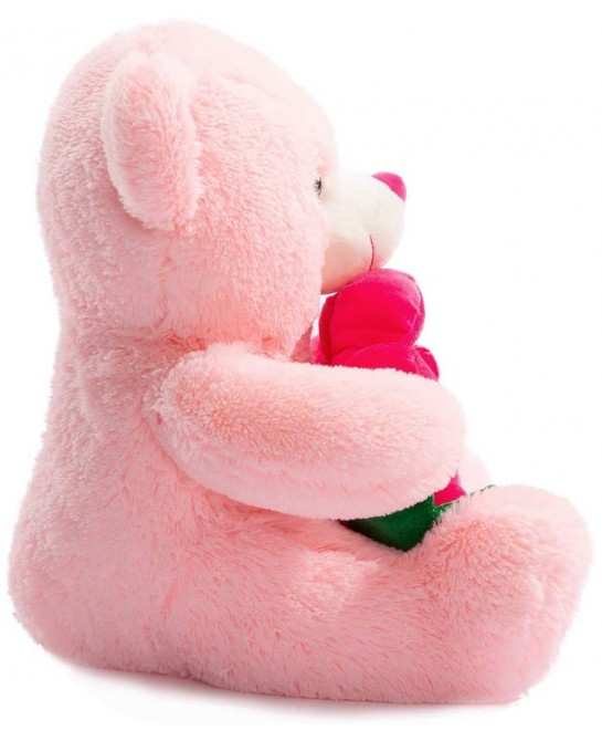 Teddy Bear Stuffed Animals Plush Bear Holding Rose Soft Plush Toy Valentine's Day 16 Inch Pink $42.84 Stuffed Animals & Teddy...