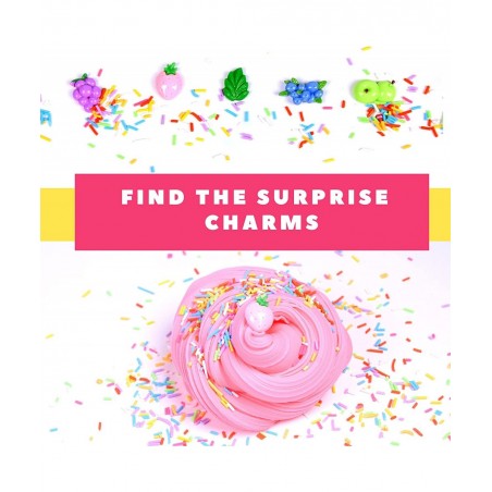 Slime Kit for Girls Boys 6 Different Scented Non Sticky Premade Slimes in 28 oz Container with Fruit Charms Butter Glitter Cl...