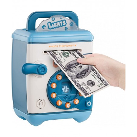 Electronic Piggy Bank Cash Coin ATM Money Password Box - Best Gifts for Girls/Boys/Kids (Blue) $34.01 Kids' Money Banks