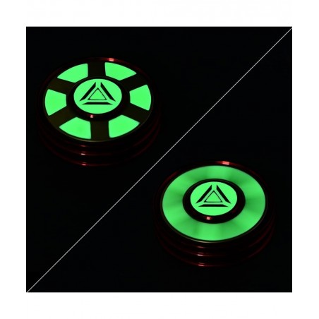 Reactor Fidget Spinner - Glow in The Dark Super Hero Sensory Toy with Green Glow - Fully Metallic Body Autism ADHD ADD Anxiet...