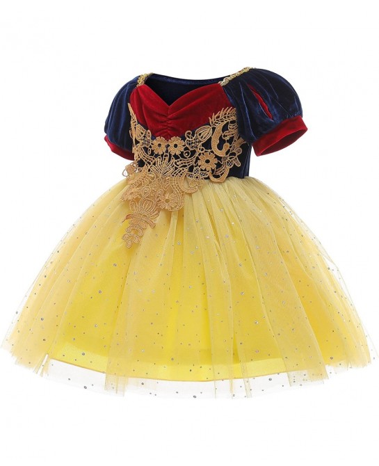 Toddler Girls Princess Dress Halloween Cosplay Dress Up Costume with Accessories $42.49 Kids' Costumes