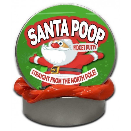Santa Poop Fidget Putty - Christmas Stress Relief Therapy Toy for Kids Teens and Adults Red Metal Tin $22.36 Slime & Putty Toys