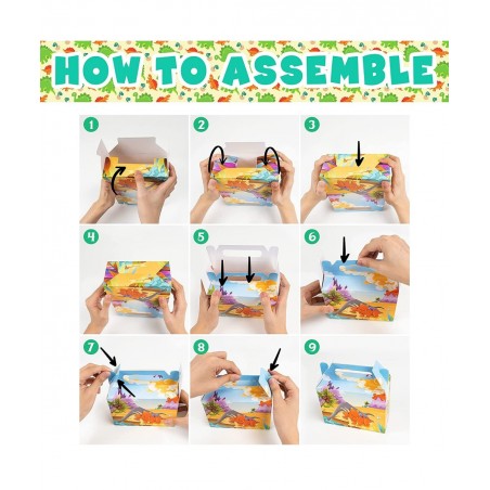 85 Dinosaur Birthday Party Favors Dino goodie Bags Stuffers for Dinosaur Birthday Party Supplies include 10 Gift Boxes 10 Puz...