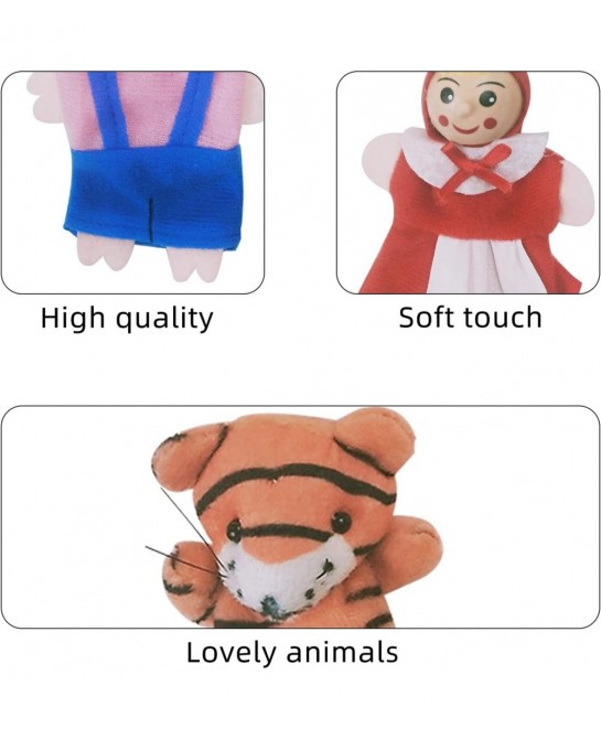 20PCS Finger Puppets - Finger Puppets for Toddlers 1-3 with Storytelling and Playtime Fairy Tales with Mini Stuffed Animals P...