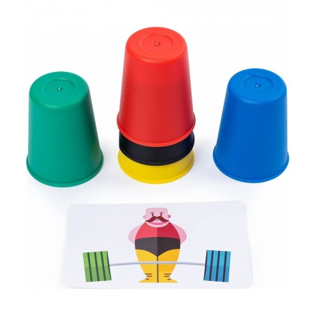 Quick Cups Match ‘n’ Stack Cup Stacking Family Board Game Summer Toy Funny Gift for Adults and Kids Ages 6 and up $45.55 Stac...