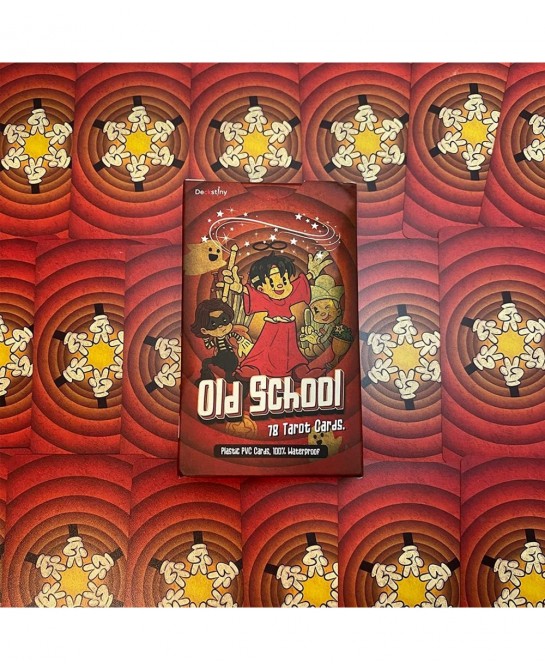 Old School Tarot Deck 80 Pcs Vintage Cartoon Tarot Cards with Guidebook for Beginners Cuphead Style Standard Tarot Size: 4.75...