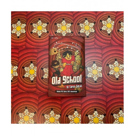 Old School Tarot Deck 80 Pcs Vintage Cartoon Tarot Cards with Guidebook for Beginners Cuphead Style Standard Tarot Size: 4.75...