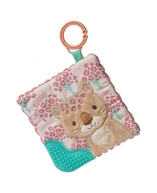 Crinkle Teether Toy with Baby Paper and Squeaker 6 x 6-Inches Little But Fierce Leopard $22.15 Baby Teether Toys