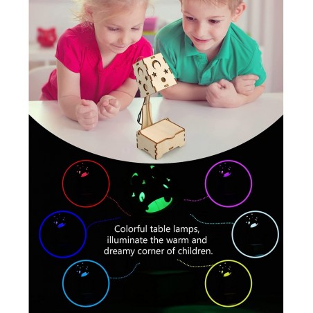 5 Set STEM Kits Building Kits for Kids Ages 8-12 Assembly Wooden 3D Puzzles Toys DIY Educational Science Experiment STEM Proj...