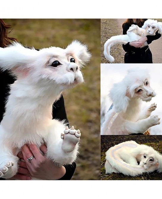Falkor from The Neverending Story Falkor The Luck Dragon Plush Doll Toys Handmade Lovely Soft Stuffed Animal Toy Flying Dog L...