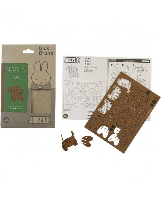 Snuffy Dick Bruna Miffy Collection - 3D Paper Puzzle DIY Kit $23.07 3-D Puzzles