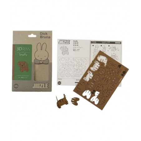 Snuffy Dick Bruna Miffy Collection - 3D Paper Puzzle DIY Kit $23.07 3-D Puzzles