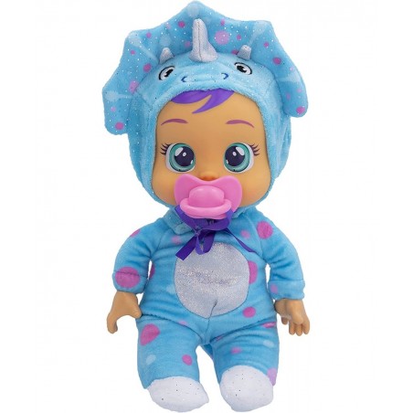 Tiny Cuddles Tina - 9 inch Baby Doll Cries Real tears. Blue $17.27 Dolls