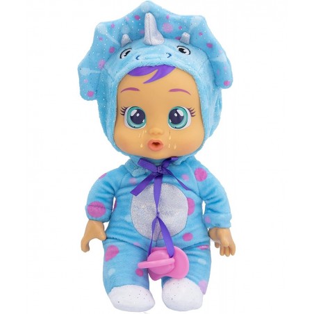 Tiny Cuddles Tina - 9 inch Baby Doll Cries Real tears. Blue $17.27 Dolls