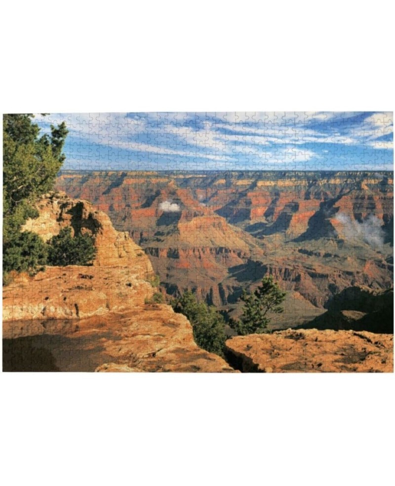 Grand Canyon South Rim 1000 Pieces - Jigsaw Puzzles - Large Art Puzzle for Adults Children Wooden Puzzle Jigsaw for Active Th...