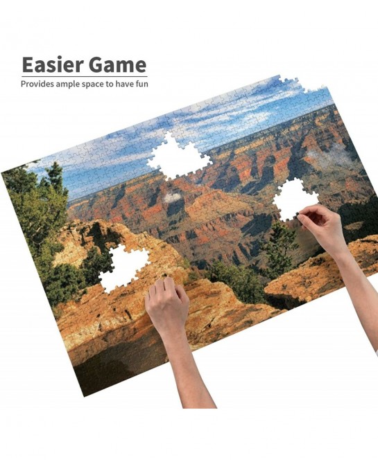 Grand Canyon South Rim 1000 Pieces - Jigsaw Puzzles - Large Art Puzzle for Adults Children Wooden Puzzle Jigsaw for Active Th...