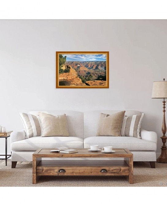 Grand Canyon South Rim 1000 Pieces - Jigsaw Puzzles - Large Art Puzzle for Adults Children Wooden Puzzle Jigsaw for Active Th...