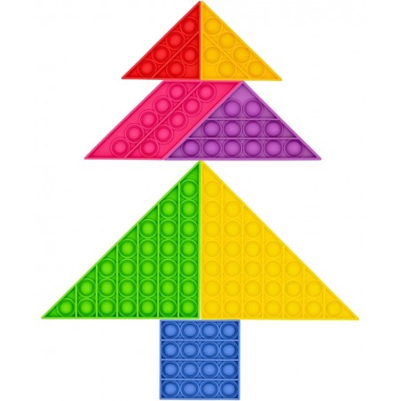 Tangram Educational Bubble Fidget Toy - Pattern Block Puzzle for Teaching in Classrooms and Home - Montessori Stem Toy $22.93...