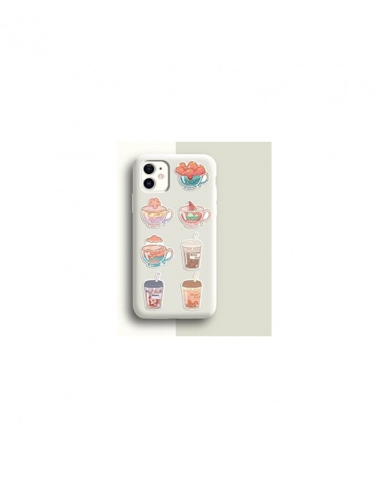 Cute Drink Scrapbook Stickers for Girls 100 Pack Laptop Vinyl Water Bottles Kawaii Japanese Skateboard Stickers-Graffiti Stic...