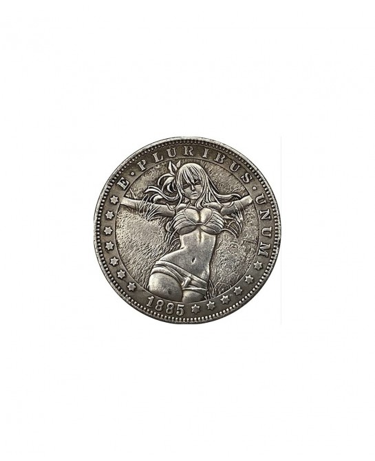 Lucky Baby Beauty Girl Badge Coin US Antique Copy Morgan Hobo Nickel Coin Commemorative Toy $16.58 Miniature Novelty Toys