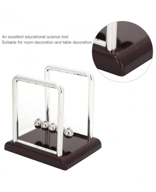 Newtons Cradle 5 Pendulum Balls Steel Balance Balls Science Educational Toys for Home Office Desk Decorative Ornament Gift $1...