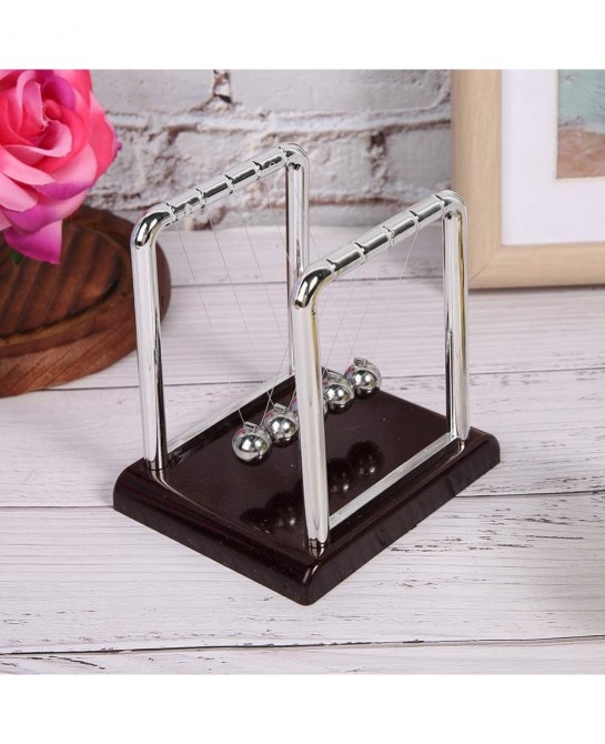 Newtons Cradle 5 Pendulum Balls Steel Balance Balls Science Educational Toys for Home Office Desk Decorative Ornament Gift $1...