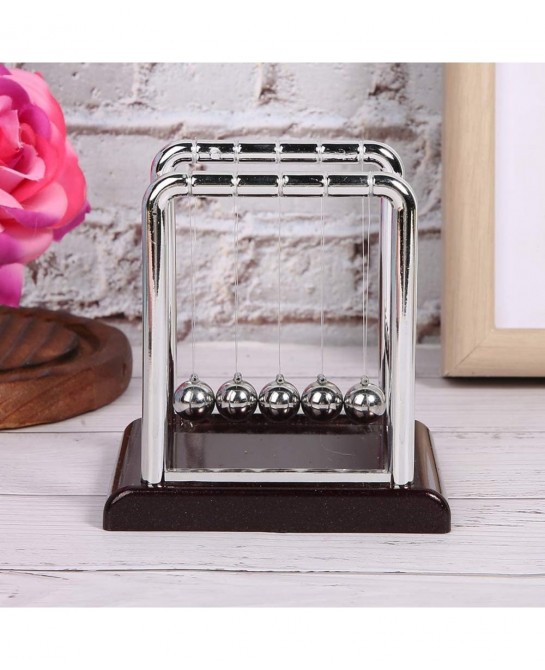 Newtons Cradle 5 Pendulum Balls Steel Balance Balls Science Educational Toys for Home Office Desk Decorative Ornament Gift $1...