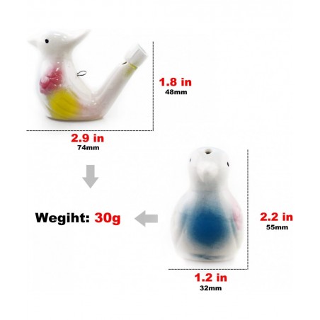 4PCS Water Bird Whistle Toys of Ceramic with Hanging Rope Toys for Kids Birthday Gift Party Gifts Easter Gifts $25.03 Noisema...
