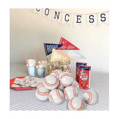 Baseball Party Favors Mini Foam Sport Balls 12 Pcs Baseball Stress Balls Prefect for Adults Kids Anxiety Relieve Pressure Squ...