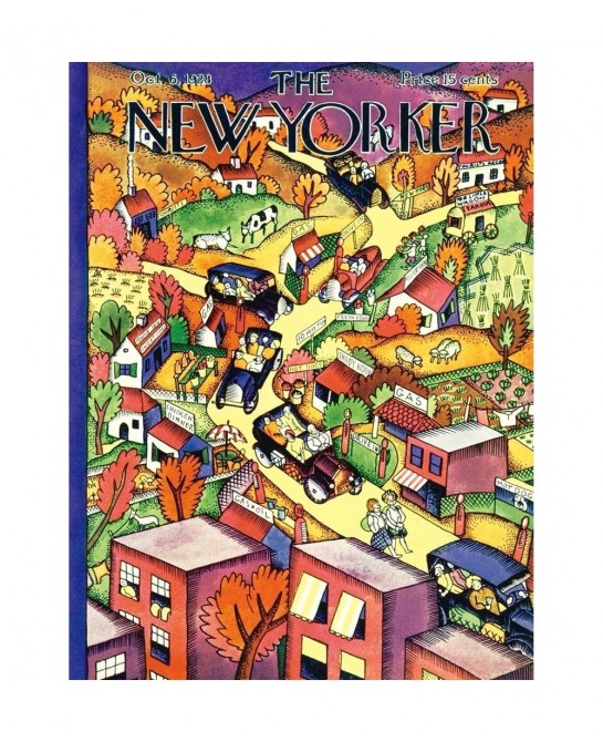 New Yorker Autumn Excursion - 1000 Piece Jigsaw Puzzle $43.34 Jigsaw Puzzles