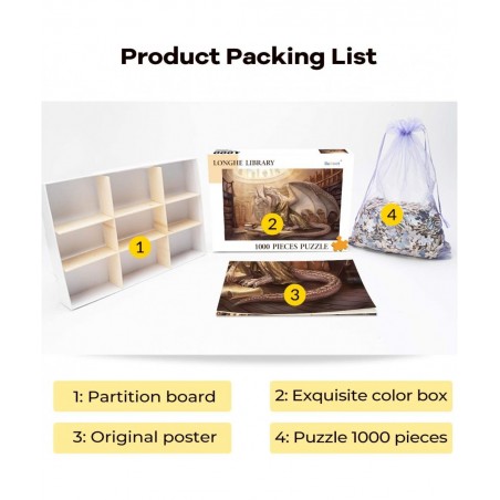 Jigsaw Puzzles 1000 Pieces for Adults - Dragon Puzzle - for Adults Teens Educational Toys Gifts(29.5x19.7 Inches) $38.10 Jigs...