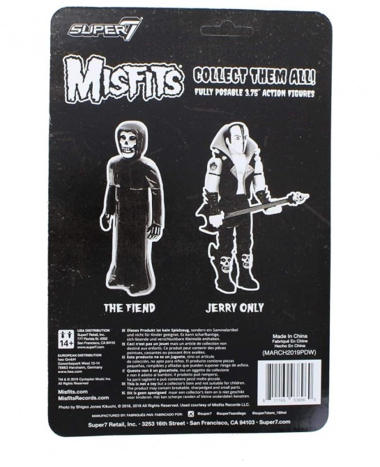 Misfits Reaction Figure - Jerry Only (Glow in The Dark) $29.40 Action Figures