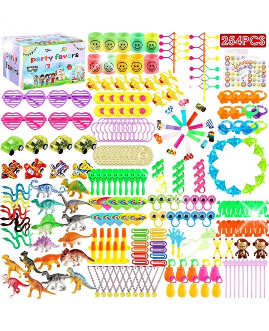254 Pcs Party Favors for Kids 4-8 8-12 Carnival Prizes Birthday Gift Toys Stocking Stuffers Treasure Box Toys School Classroo...
