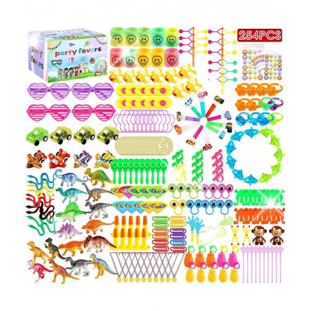 254 Pcs Party Favors for Kids 4-8 8-12 Carnival Prizes Birthday Gift Toys Stocking Stuffers Treasure Box Toys School Classroo...