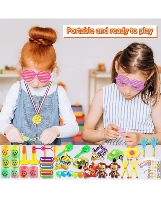 254 Pcs Party Favors for Kids 4-8 8-12 Carnival Prizes Birthday Gift Toys Stocking Stuffers Treasure Box Toys School Classroo...