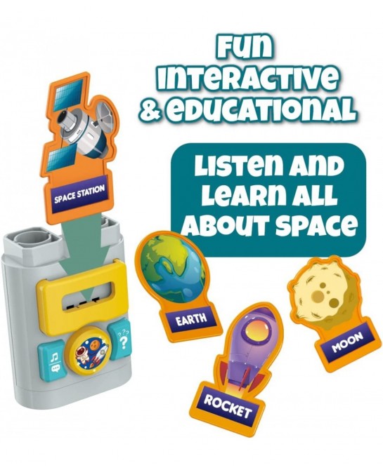 Space Interactive Toys for 1+ Year Old - Bulding Mega Blocks for Toddlers 1-3 with Intelligent Interactive Moduls - Space Roc...